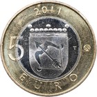 Finland Coin 5 Euro 2011  unc Bi-metallic  Savonia