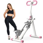 Pink Stair Stepper Vertical Climber Exercise Machine Foldable Home Gym Fitness