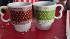 Set Of 2 Vintage Collectible Coffee Tea Cup Mug Made In Japan  Stackable