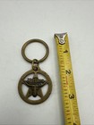 Vintage Marlboro Brass Key Chain Key Ring Longhorn Steer Western Texas Star
