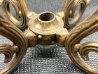Vtg Lamp Part Spacer Ornate Brass Tone Cast Arms Metal Hollywood Regency Style