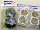 Complete Tamiya Ta02sw Ta02w Front   Rear Mesh Wheel   Tire Set Porsche Gt2 Imsa
