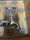 T s Brass B-0718 Single Sink Wall Mount Faucet - 4-arm Handle New Open Box