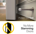 Door Stoppers For Wall     Spring Door Stopper With Rubber Tip     3-1 4      Pack Of