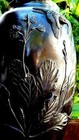 Antique Japanese Bronze Vase 19th C  Edo Era   Birds   Peonies   Artist Signed 