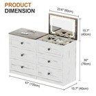 Vanity Desk With Mirror And Lights  Makeup Dressing Table With Hidden Storage