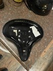 Persons Black Cruiser Bike Seat Bicycle Saddle Schwinn Made Usa 12    Wide