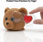 32-pack Beanie Baby Tag Protectors     Clear Plastic Heart Tag Covers For Ty Hang