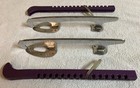Ice Figure Skate Blades 10    Made In Canada W guards Very Good Condition