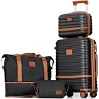 4 Pcs Expandable Spinner Luggage Set Tsa Lock Hardshell Suitcase Travel Bag New
