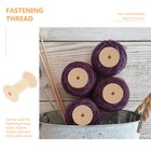  5 Pcs Wooden Spool Diy Craft Bobbin Bobbins Sewing Thread Spools Natural
