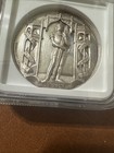 1886 Switzerland Silver Martin-86 Battle Sempatch Medal Ngc Ms-61 39 8g  15 Ship