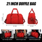 Searock 45l Gym Bag For Men   Women With Shoe Compartment  21    Large 21   Red
