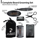 Beard Kit For Men  Beard Grooming Kit Boar Bristle Brush  Comb  Razor  Bag  Box