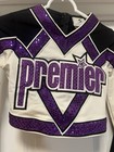 Cheerleading Uniform Youth 2xl 11 Premiere Style Vsk109w Black White   Purple