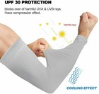 5 Pairs Cooling Arm Sleeves Gray Uv Sun Protection Basketball Golf Outdoor Sport