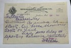 Letterhead Stockbridge Elevator Grain Mill  Jackson Michigan 1906 Shelden Signed