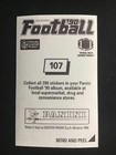 1990 Panini Nfl Sticker  107 Miami Dolphins Team Foil B102