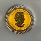 2004 Canada 1 20 Oz  9999 Ml Gold   Silver Bi Metallic Coin  1 Only 801 Minted
