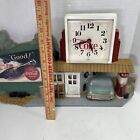 Vintage 1990 Burwood Coke Coca Cola Garage Service Gas Station Wall Clock Works