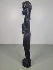 Vintage Hand Carved Wooden African Wood Sculpture Warrior Spear  14   