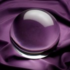 5in  130mm Clear Quartz Crystal Ball With Wood Stand -top Usa Seller