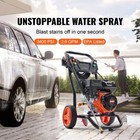 Gas Pressure Washer 3400psi Gas Powered Washer 2 6gpm Car Cleaner With 5 Nozzles