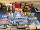 Lot Vintage Picture   Postcard Books  Tourist Photos  Paris  Stamps   3 Lbs  