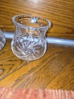 Vpair Heavy Crystal Hurricane Candle Lamp Shade Cut Glass Diamond Fan 7x5x2 5