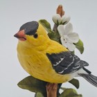 1985 Franklin Porcelain American Goldfinch Basil Ede Bird Figurine Taiwan 5in
