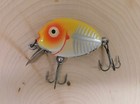 Vintage Heddon Tiny Punkinseed Fishing Lure  Yellow Shore Minnow Colors