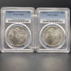 1881 S   1882 S  1 Morgan Silver Dollars - Pcgs Ms61 - Two Coins - Free Shipping