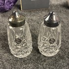 Waterford Lismore Crystal Salt And Pepper Shakers With Box - Made In Ireland