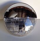 Chrome Headlight Covers 7   Half Moon Shields New Pair Large Single Sealed Beam