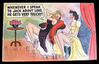 Wwii Postcards Set Of 2 Bright Graphics Vtg Funny Pin Up Girls Ephemera Sexy