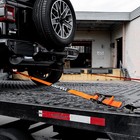 Vulcan Proseries Orange Axle Strap Tie Down Kit - Snap Hook Ratchet Straps