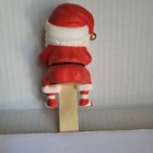 Vintage  80 s Russ Santa Christmas Stocking Holder Made In Hong Kong