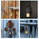 4 Pcs Long Keyed Padlock Waterproof Solid Brass Lock  Padlock With Keys  3 4 Inc