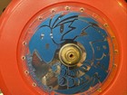 Buzzbee Toss And Toke Frisbee Altered Perception Red   Blue Stamp New Condition