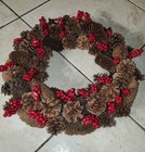 17  Mixed Eden Pine Artificial Christmas Wreath - Unlit   Door Decoration