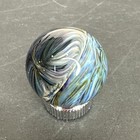 Contemporary Handmade Art Glass Marble  93  Blue Blended Color Swirls Boro Mib