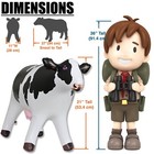 Inflatable 3 Cow Farm Animals Replica Realistic Gift Party Home Decor Party Toy