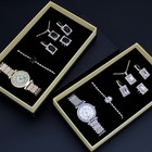 Roman Pattern Diamond-embedded Women s Watch Jewelry Gift Set Bracelet Watch Wom