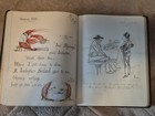 Antique Common Place Original Art Book late 1890 s