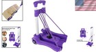 Portable 110 Lbs Luggage Cart - Stylish Purple Hand Truck For School   Travel
