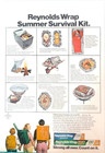 Vintage 1970 s Ad Reynold s Wrap Heavy Duty Aluminum Foil Summer Survival