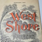 West Shore Railroad February 1902 Timetable Train Schedule Nyc Hrrr Brochure