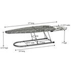 Household Basic Steel Countertop Ironing Board Door Hook  Foldable  Gray