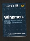 Chicago Blackhawks--2019-20 Pocket Schedule--united Airlines