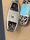 Sterling Silver 925 And Turquoise Southwestern Dangle Earrings